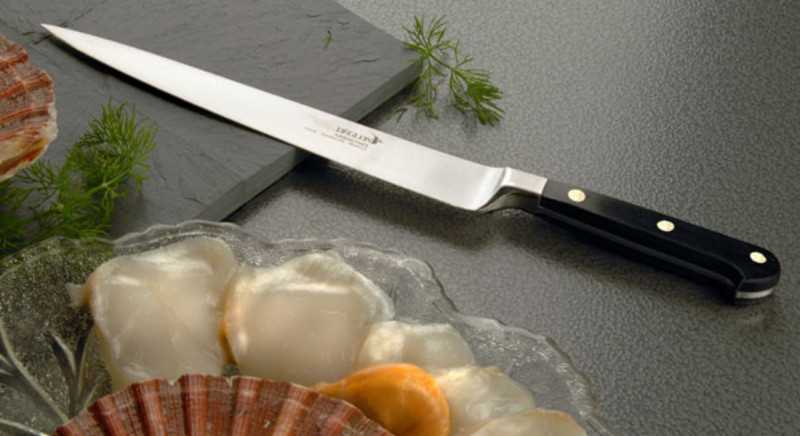 Couteau filet de sole 17 cm inox bois compressé unie Grand Chef Deglon Deglon