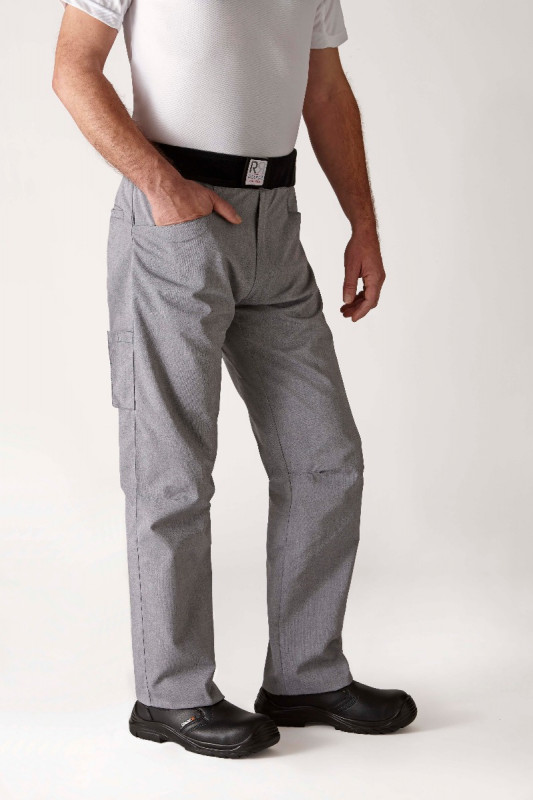 Pantalon de cuisine gris T4 Arenal Robur