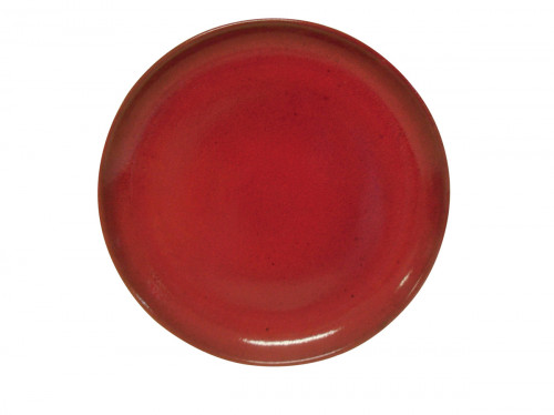 Assiette creuse rond rouge grès émaillé Ø 21 cm Gres Couleur Pro.mundi