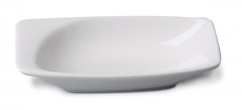 Coupelle rectangulaire ivoire porcelaine vitrifiée 10,8 cm Mazza Rak