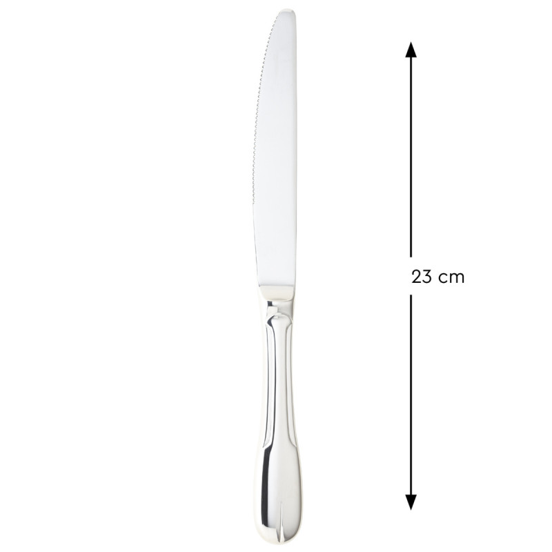 Couteau de table monobloc cranté 23 cm Vieux Paris Pm Pro.mundi