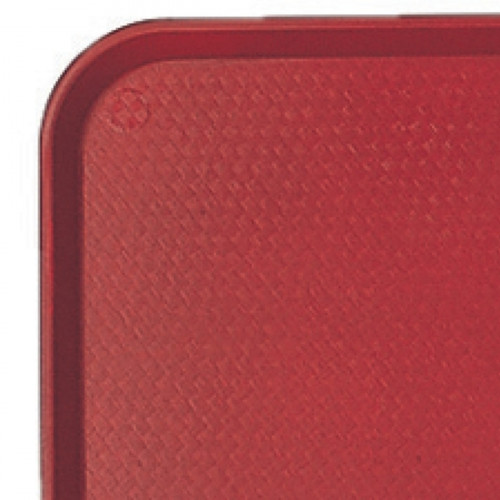 Plateau polypropylène (pp) rouge 34,5x26,5 cm Fast Food Cambro