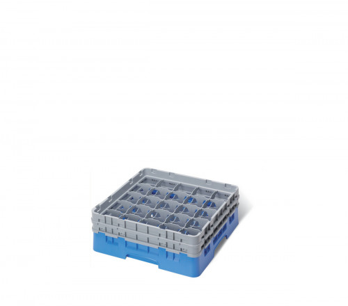 Casier de lavage 25 compartiments 50x50x26,7 cm 8,7 cm 23,8 cm Camrack Cambro