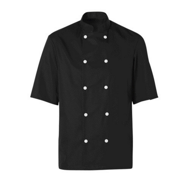 Veste de cuisine homme manche courte noir T4 Blake Molinel