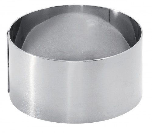 Cercle à mousse inox Sans revêtement Ø 10 cm 3,5 cm Pro.cooker