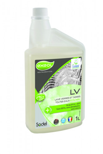 Liquide lave-verres eau dure Exeol