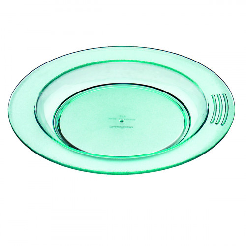 Assiette creuse rond vert copolyester Ø 23 cm Vaisselle Copolyester Saint Romain