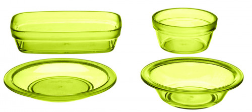 Assiette à dessert rond jaune copolyester Ø 13,4 cm Vaisselle Copolyester Saint Romain