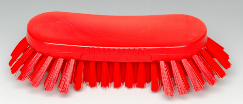 Brosse papillon mi-dur rouge 24 cm Thomas