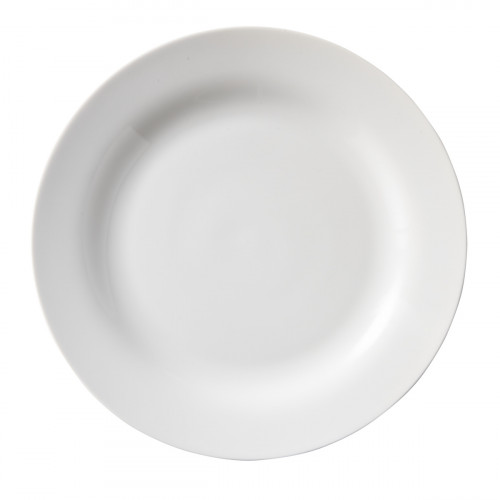 Assiette plate rond blanc porcelaine Ø 24 cm Bazik