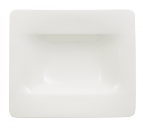 Assiette creuse rectangulaire ivoire porcelaine bone china 24x21 cm Modern Grace Villeroy & Boch