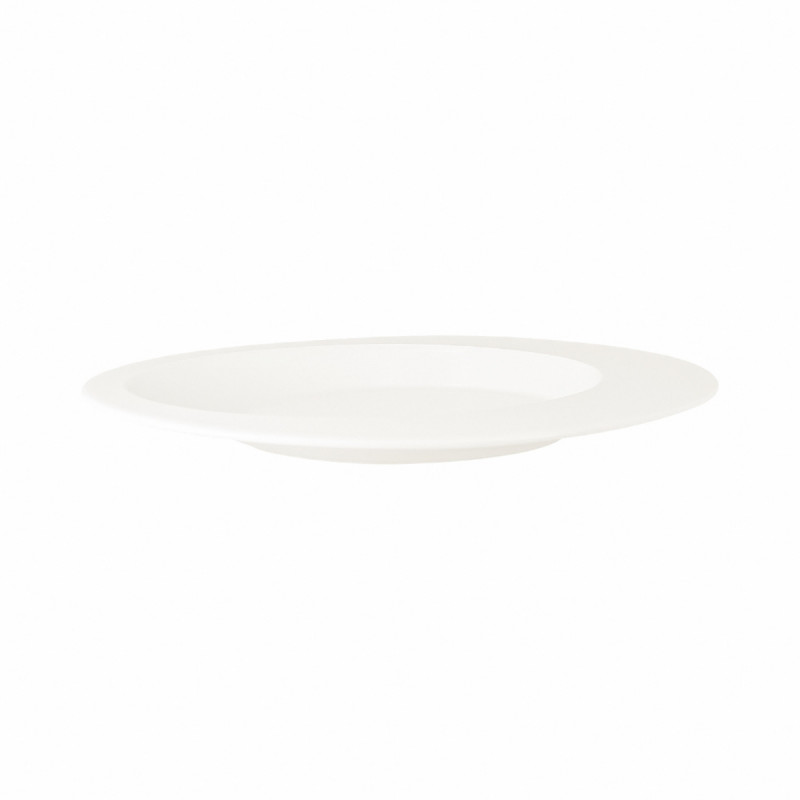 Assiette creuse ovale ivoire porcelaine vitrifiée 29,1x23 cm Giro Rak