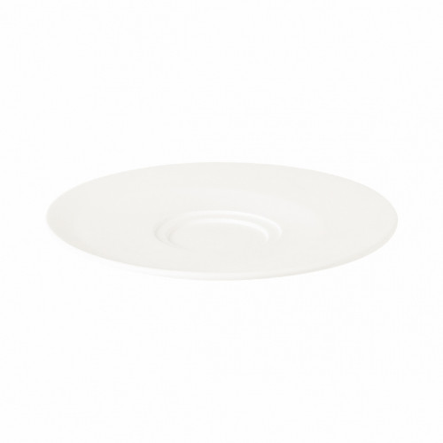 Sous-tasse à déjeuner rond ivoire porcelaine vitrifiée Ø 17 cm Giro Rak