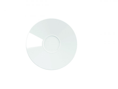 Sous-tasse à déjeuner rond blanc porcelaine vitrifiée Ø 18 cm Style Astera