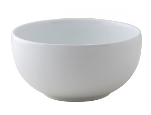 Bol rond blanc porcelaine vitrifiée 35 cl Ø 12 cm Style Astera