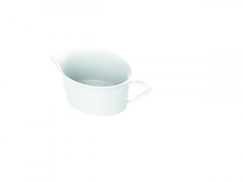 Crémier ovale blanc porcelaine vitrifiée 15 cl 11,7 cm Style Astera