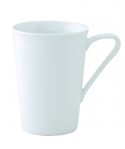 Mug rond blanc porcelaine vitrifiée 30 cl Ø 8,4 cm Style Astera