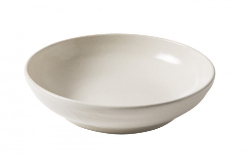 Assiette creuse rond écru grès émaillé Ø 23 cm Gres Couleur Pro.mundi