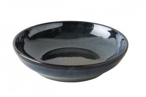 Assiette creuse rond bleu grès émaillé Ø 23 cm Gres Couleur Pro.mundi