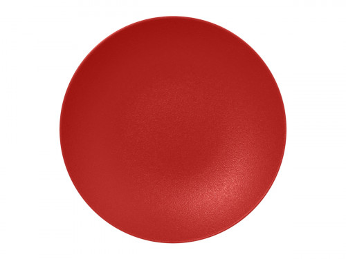 Assiette plate rond rouge Ember porcelaine vitrifiée Ø 26,7 cm Neo Fusion Rak