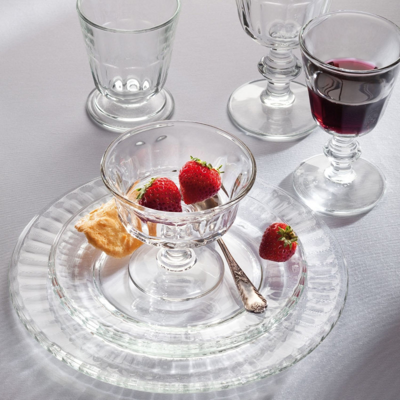 Coupe à dessert rond transparent verre pressé Ø 10,8 cm Perigord La Rochere