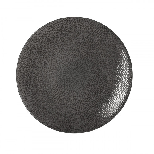 Assiette coupe plate rond gris grès émaillé Ø 27,5 cm Stone Medard De Noblat