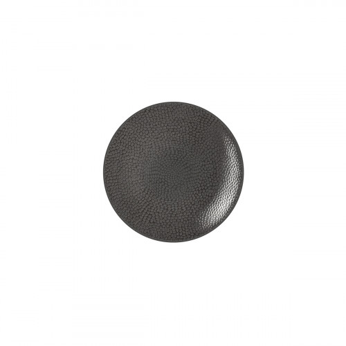 Assiette coupe plate rond gris grès émaillé Ø 21 cm Stone Medard De Noblat