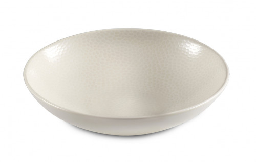 Assiette coupe creuse rond ivoire grès émaillé Ø 25 cm Stone Medard De Noblat