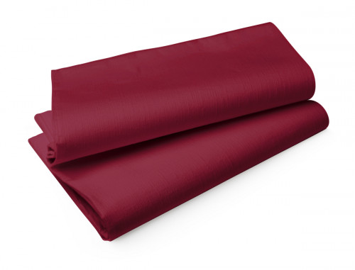 Nappe bordeaux non tissé 127x127 cm Evolin Duni (50 pièces)