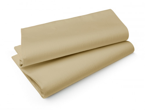 Nappe beige non tissé 110x110 cm Evolin Duni (50 pièces)