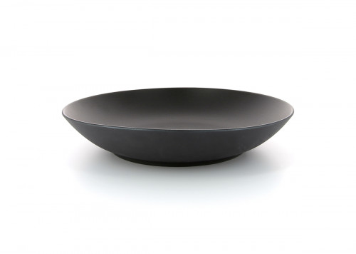 Assiette coupe creuse rond noir porcelaine culinaire Ø 27 cm Revol