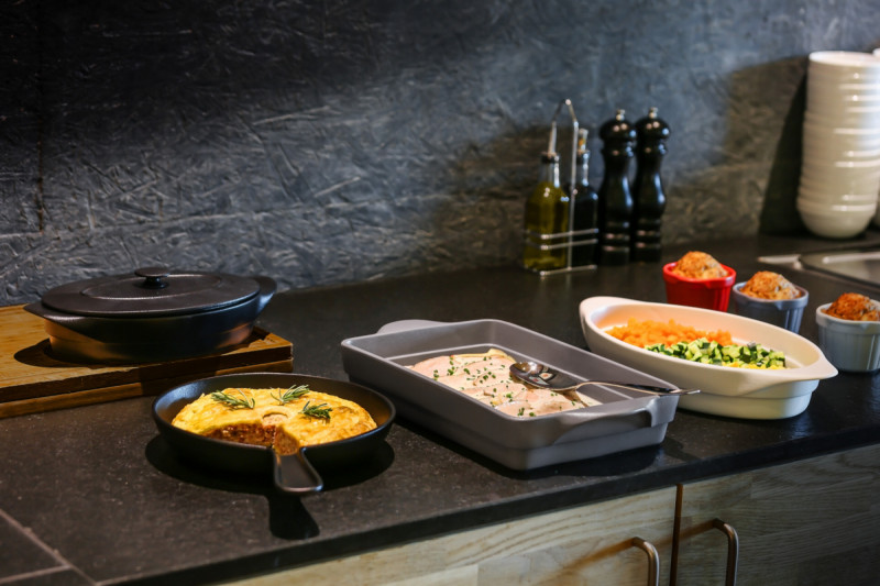 Terrine rectangulaire blanc porcelaine vitrifiée 32x22 cm Chefs Fusion Rak