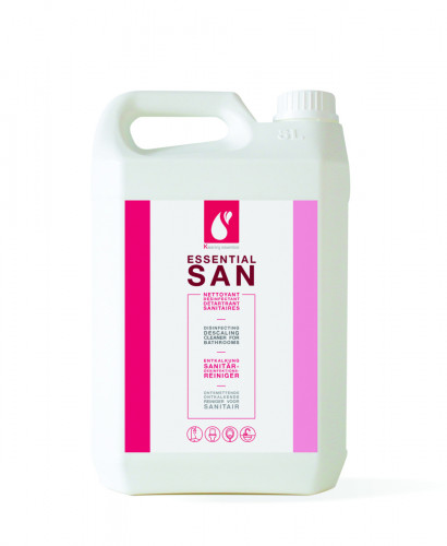 Nettoyant détartrant désinfectant sanitaire 5 L Essential San Kleaning Essentials