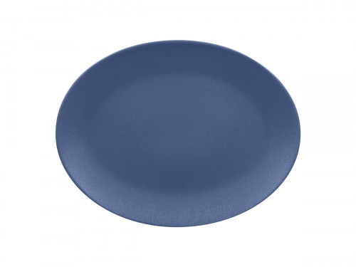 Plat ovale Bleu lavande porcelaine vitrifiée 36x27 cm Neo Fusion Rak