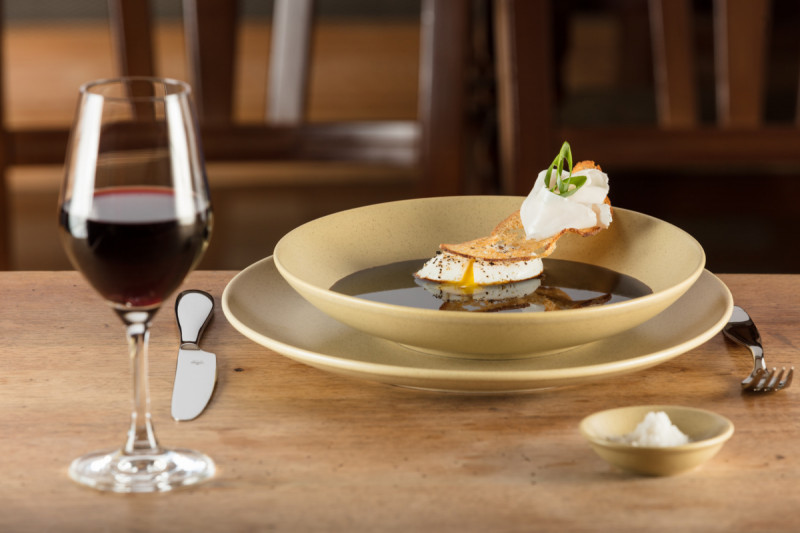 Bol à riz rond marron porcelaine vitrifiée Ø 16 cm Genesis Rak