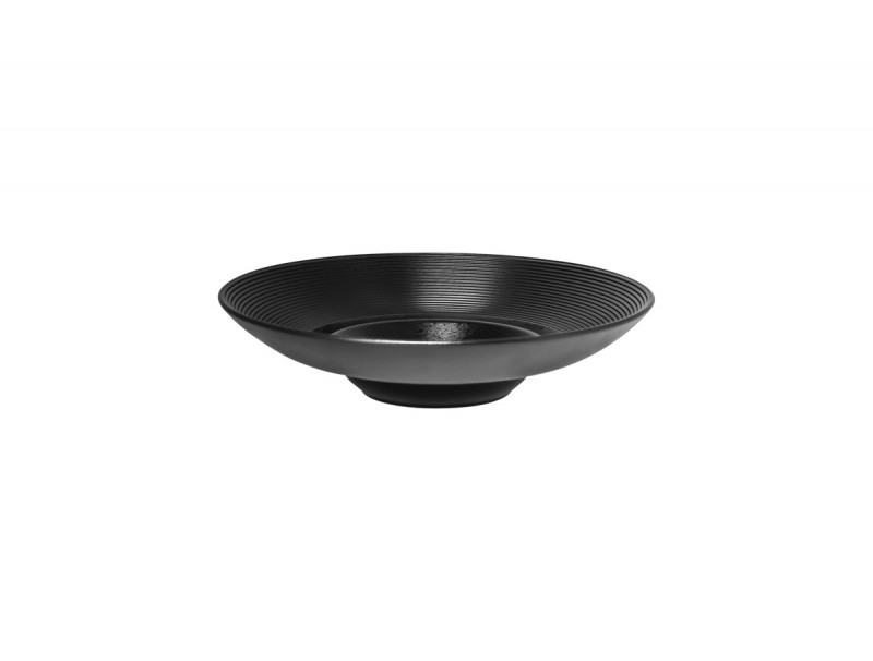 Assiette gourmet rond noir porcelaine Ø 26 cm Edge Rak