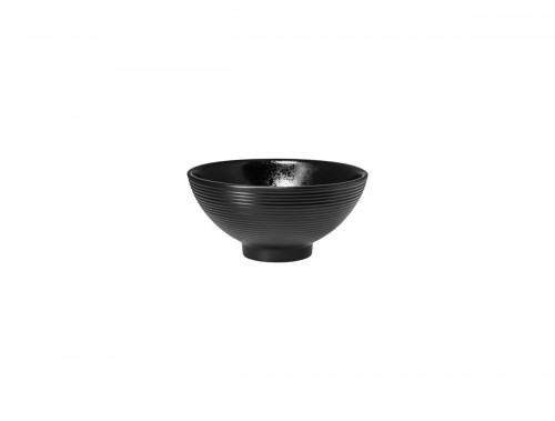Bol rond noir porcelaine vitrifiée 45 cl Ø 14 cm Edge Rak