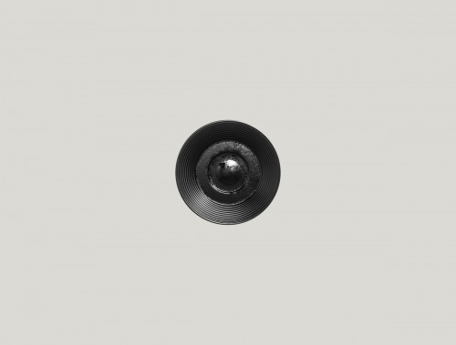 Sous-tasse à expresso rond noir porcelaine vitrifiée Ø 13 cm Edge Rak
