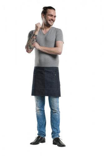 Tablier bleu Taille unique Chaud Devant