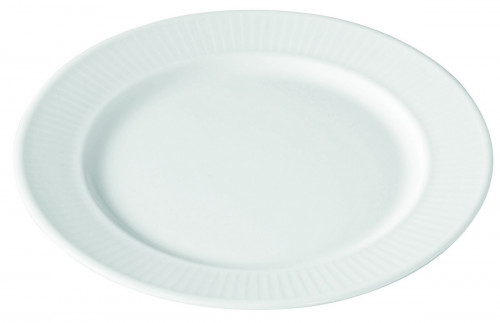 Assiette plate rond blanc porcelaine culinaire Ø 26 cm Plisse Pillivuyt
