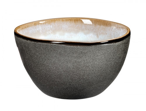 Bol rond bleu grès émaillé 60 cl Ø 13,8 cm Shadow Medard De Noblat