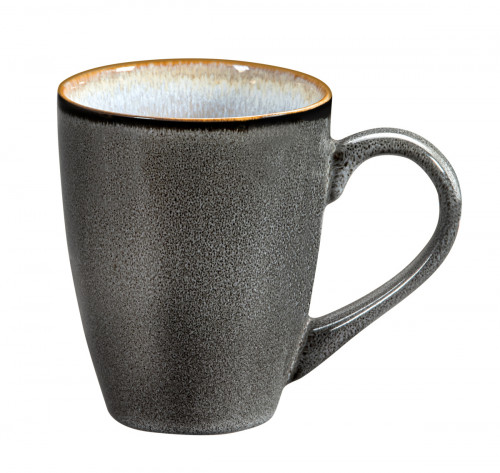 Mug rond bleu grès émaillé 30 cl Ø 9 cm Shadow Medard De Noblat