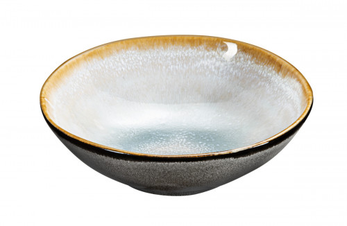 Coupelle rond bleu grès émaillé Ø 12 cm Shadow Medard De Noblat