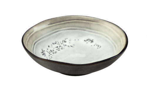 Coupelle rond blanc grès émaillé Shadow Medard De Noblat