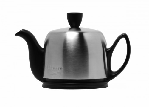 Théière avec couvercle noir porcelaine 35 cl Ø 18,5 cm Salam Degrenne