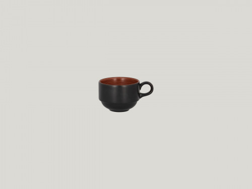 Tasse empilable rond marron porcelaine vitrifiée 23 cl Ø 8,5 cm Trinidad Rak
