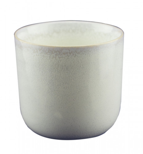 Gobelet rond Beige rosé grès émaillé 9 cl Ø 6,2 cm Pearl Pro.mundi