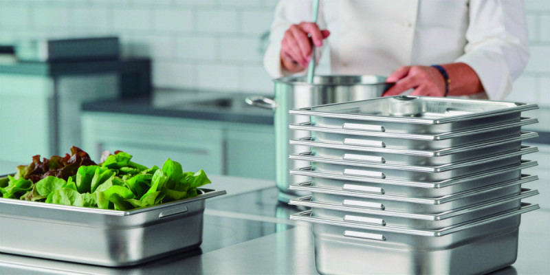 Bac GN 1/6 inox 18/10 P6,5 cm 1 L Pujadas