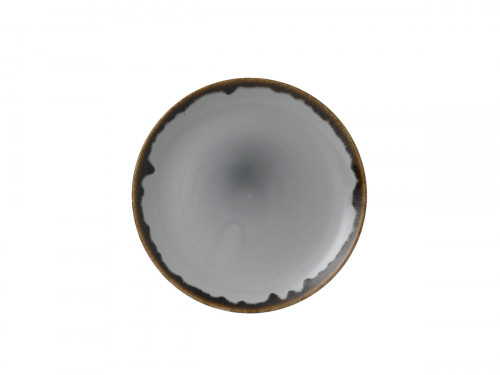 Assiette coupe plate rond gris porcelaine vitrifiée Ø 26 cm Harvest Dudson