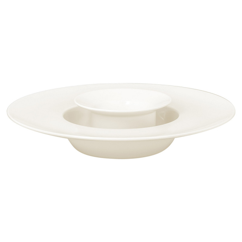 Assiette extra creuse rond blanc porcelaine vitrifiée Ø 29 cm Chill Rak